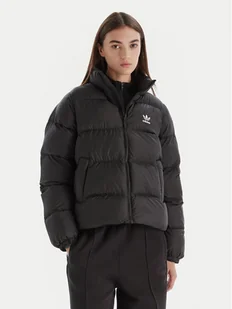adidas Kurtka zimowa adicolor JD0420 Czarny Regular Fit - Kurtki damskie - miniaturka - grafika 1