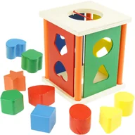 Układanki dla dzieci - Drewniany Sorter kształtów Figury klocki kolorowe edukacyjny - miniaturka - grafika 1