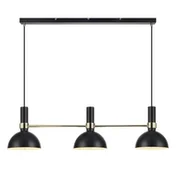 Lampy sufitowe - Markslojd LAMPA wisząca LARRY 106971 metalowa OPRAWA zwis kopuły belka czarna - miniaturka - grafika 1