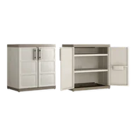 Półki na dokumenty - Kiss KIS szafka z tworzywa sztucznego "Excellence XL" niska, 1 sztuki, kolorze piaskowym, 9681000 0313 02 9681000 0313 02 - miniaturka - grafika 1