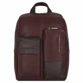 Plecaki - Piquadro Ronnie City Backpack Leather 34 cm marrone - miniaturka - grafika 1
