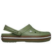 Klapki i japonki męskie - Klapki męskie Crocs Crocband Gum Clog 212756-3BX - zielone - miniaturka - grafika 1