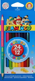 Titanum Kredki ołówkowe dwustronne 24kol. FLAMINGO - Przybory szkolne - miniaturka - grafika 1