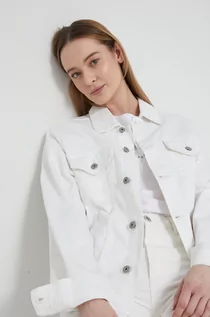 Kurtki damskie - Medicine kurtka jeansowa damska kolor biały przejściowa - grafika 1
