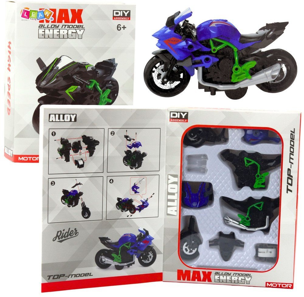 Motocykl do skręcania metalowy 1:14