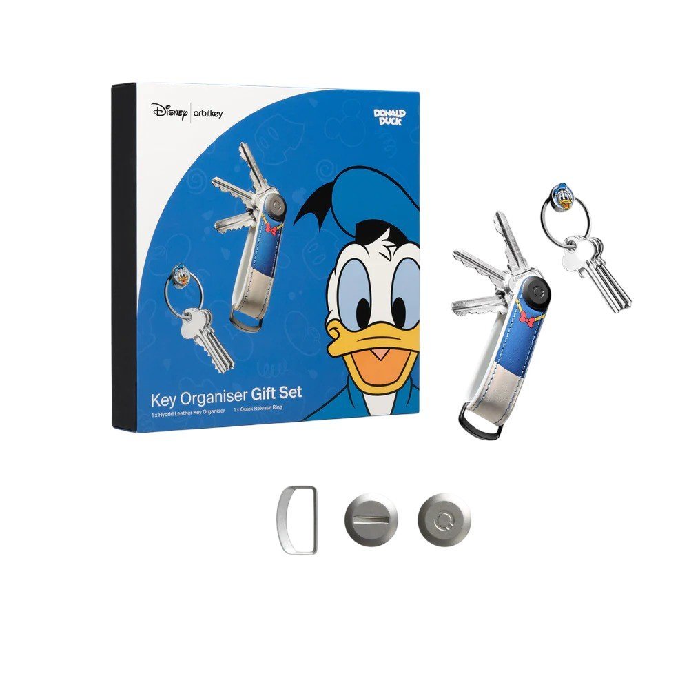 Organizer na Klucze Orbitkey Disney Kaczor Donald Skórzany Zestaw Brelok