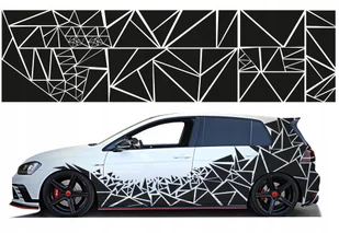 Naklejka Motyw Trójkąty Małe 1X 43cm x 1.55m Kolor - Akcesoria tuningowe - miniaturka - grafika 1