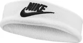 Ozdoby do włosów - Nike Opaska na głowę Nike Classic Terry biała N1008665101OS - miniaturka - grafika 1
