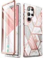 Etui i futerały do telefonów - Supcase OUTLET: Etui pancerne i-Blason Cosmo SP do Galaxy S23 Ultra 5G, marmurowo-różowe - miniaturka - grafika 1