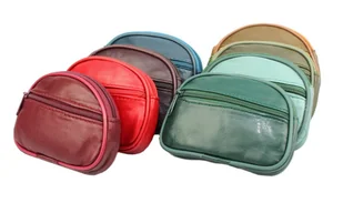 Etui Uniwersalne Średnie Poręczny Portfelik Trzosik Skóra Naturalna DeLuxe - Etui na klucze - miniaturka - grafika 1