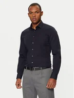 Koszule męskie - Calvin Klein Koszula K10K108229 Granatowy Slim Fit - miniaturka - grafika 1