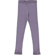 Legginsy - Müsli by Green Cotton Dziewczęce legginsy Cozy Rib, Lilac Fog, 110 cm - miniaturka - grafika 1
