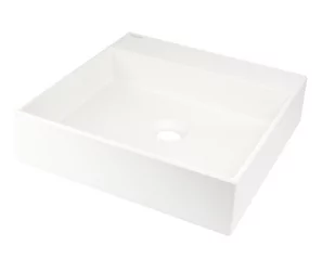 Deante Correo Umywalka nablatowa 40x40 cm alabaster CQRAU4S - Umywalki - miniaturka - grafika 1