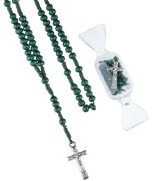 Różaniec - drewno - 4 mm - pudełko cukierek - Różańce - miniaturka - grafika 1