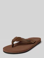 Klapki i japonki męskie - Japonki z detalem z logo - miniaturka - grafika 1