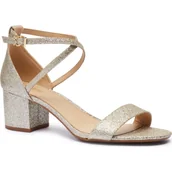 Sandały damskie - Michael Kors Skórzane sandały na słupku SERENA - miniaturka - grafika 1