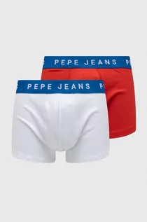 Majtki męskie - Pepe Jeans bokserki 2-pack męskie kolor biały - grafika 1