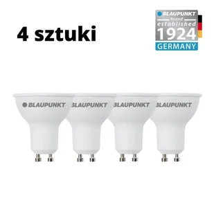 Zestaw 4 sztuk - Blaupunkt Żarówki LED GU10 5W WW - Żarówki LED - miniaturka - grafika 1