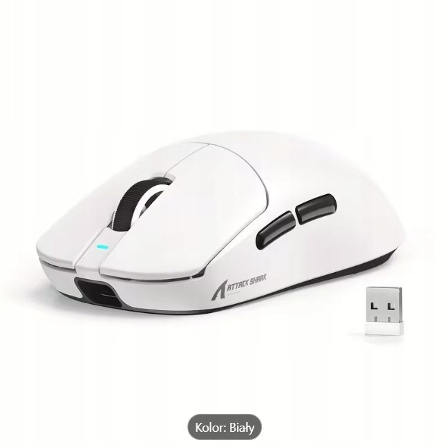 Attack Shark X8 SE Biała 25000DPI PAW3311 bezprzewodowa