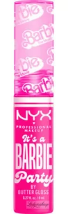 NYX Professional Makeup - BARBIE - IT''S A BARBIE PARTY BY BUTTER GLOSS - Błyszczyk/ masełko do ust - 01 - EDYCJA LIMITOWANA - 8 ml - Błyszczyki do ust - miniaturka - grafika 1