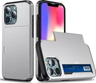 Etui i futerały do telefonów - Etui König Design kompatybilne z Apple iPhone 13 Pro plastikowe miękkie etui na telefon - Etui na telefon komórkowy srebrne - miniaturka - grafika 1