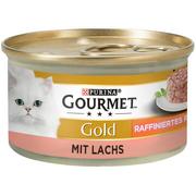 Mokra karma dla kotów - Megapakiet Gourmet Gold Ragout, 48 x 85 g - Łosoś - miniaturka - grafika 1