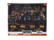 Figurki dla dzieci - Fortnite Fnt1157 Molten Legends (Squad Mode) -Four 4-Inch Articulated Figures With Weapons, Harvesting Tools, And Back Bling, Multicolored - miniaturka - grafika 1