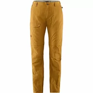 Spodnie damskie - Fjallraven Spodnie damskie Travellers Mt Zip-Off TRS W brązowy ochra 44 F84759 - miniaturka - grafika 1