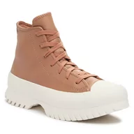 Trampki damskie - Trampki Converse Chuck Taylor All Star Lugged 2.0 A07129C Taupe/Red - miniaturka - grafika 1