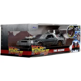DMC-12 DeLorean Railroad Powrót do przyszłości 3 JADA 1:24 - Samochody i pojazdy dla dzieci - miniaturka - grafika 1
