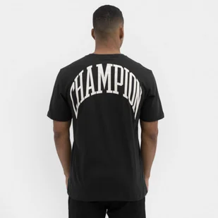 Męski t-shirt z nadrukiem CHAMPION Rochester Crewneck T-Shirt - grafitowy - Koszulki sportowe męskie - miniaturka - grafika 1