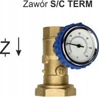 Womix Przypompowy zawór kulowy S/C TERM 1 z żeliwną nakrętką G 1 1/2, uszczelką EPDMWomix