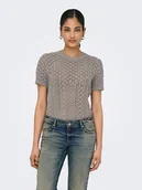 Swetry damskie - ONLY Sweter w kolorze szarym - miniaturka - grafika 1