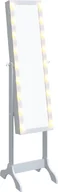Lustra - vidaXL Lustro stojące z LED białe 34x37x146 cm - miniaturka - grafika 1