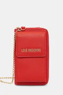 Portfele - Love Moschino portfel damski kolor czerwony JC5701PP1NLD0500 - miniaturka - grafika 1