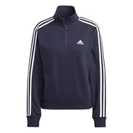 Bluzy damskie - adidas W 3s Ft Qz Bluza Damska - miniaturka - grafika 1