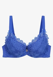 Niebieski Biustonosz z Koronką i Regulowanymi Ramiączkami Tinamalli - Biustonosze - miniaturka - grafika 1