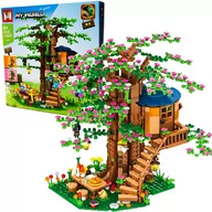 Klocki - Klocki konstrukcyjne Minecraft zestaw DOMEK NA DRZEWIE 1106EL. plastikowe - miniaturka - grafika 1