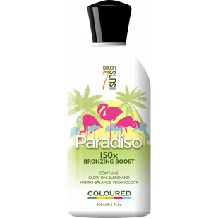7suns Paradiso X150 bronzer do solarium 250ml - Balsamy i kremy do opalania - miniaturka - grafika 1