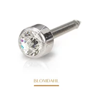 Piercing - Blomdahl - Kolczyk Bezel Crystal 4mm 2szt - miniaturka - grafika 1