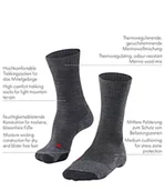 Skarpetki damskie - FALKE Mężczyźni Skarpety do wędrówek TK2 Explore M So Wełna przeciw pęcherzom grube1 Para, Biały Off-White 2040, 46-48 - miniaturka - grafika 1