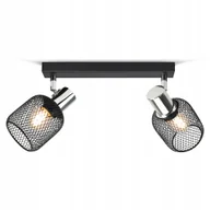 Lampy sufitowe - Lampa Sufitowa Żyrandol Plafon Vintage LOFT Reflektor 444-BG2 E27 Z Siatki - miniaturka - grafika 1