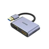 Adaptery i przejściówki - Unitek USB na HDMI i VGA, FullHD V1304A - miniaturka - grafika 1