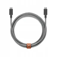 Kable USB - Native Union Belt Cable XL 100W - kabel USB-C - USB-C, 3 m (zebra) - miniaturka - grafika 1