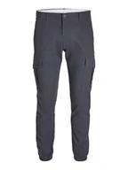 Spodnie męskie - Jack & Jones Bojówki w kolorze antracytowym - miniaturka - grafika 1