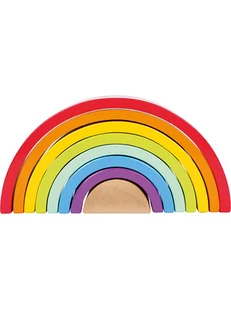 small foot Klocki "Rainbow" - 12 m+ - Zawieszki dla dzieci i niemowląt - miniaturka - grafika 1