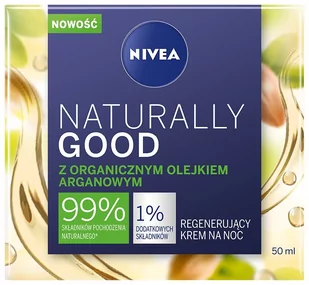 Nivea Naturally Good regenerujący krem na noc - Kremy do twarzy - miniaturka - grafika 1