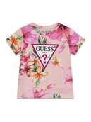 Koszulki dla dziewczynek - Guess T-Shirt K6GI13 K6YW4 Różowy Regular Fit - miniaturka - grafika 1