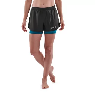 Spodnie sportowe damskie - Skins Spodenki Series-3 X-Fit Black L - grafika 1
