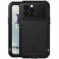 Etui i futerały do telefonów - Love Mei Etui pancerne + szkło iPhone 13 Pro Max, czarne 6932809616981 - miniaturka - grafika 1